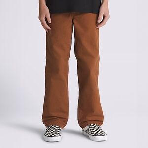 VANS Kid Chore Drill Carpenter Pants in Rust Sz 26/12